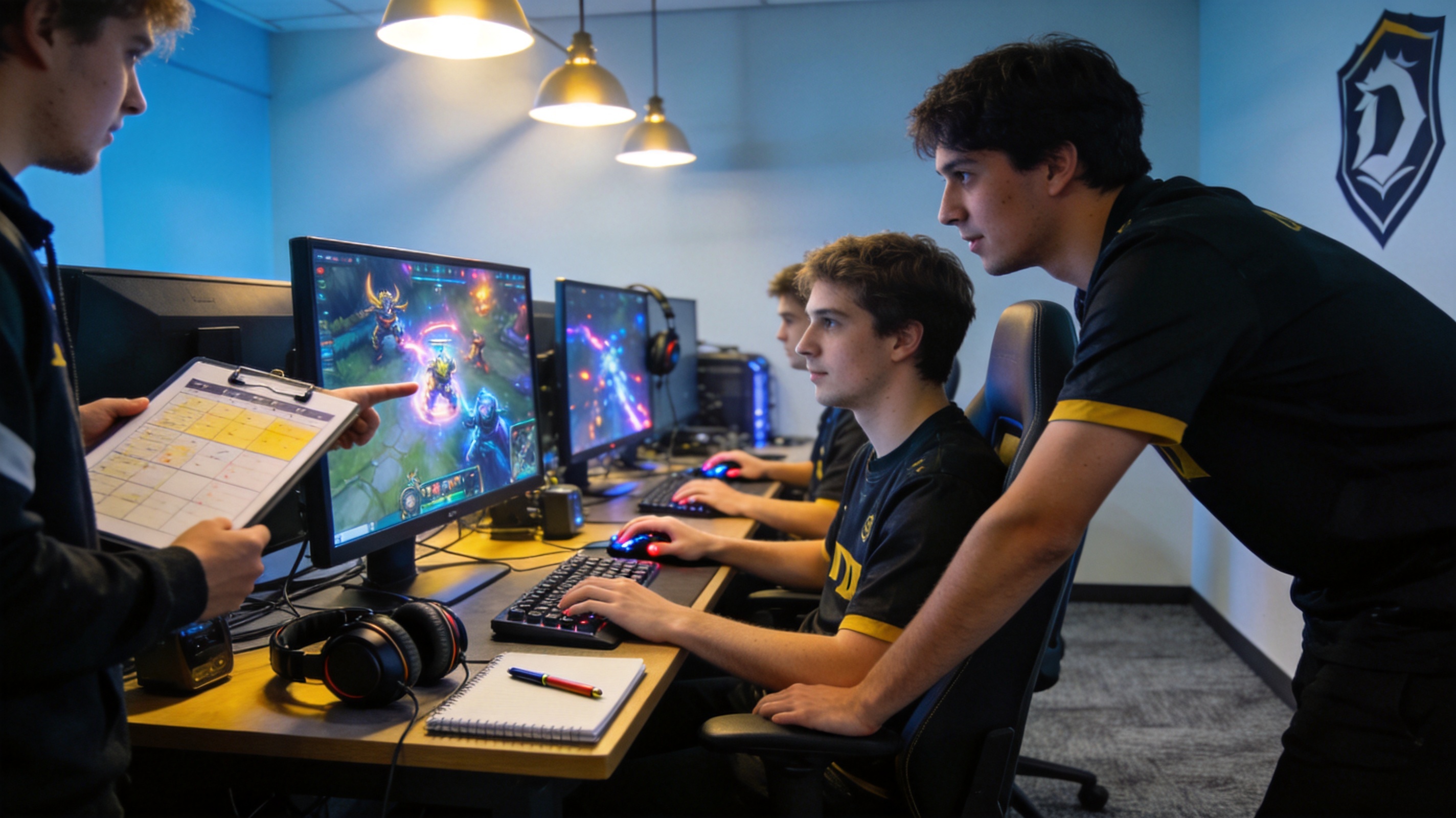 DOTA2 电竞赛事团战画面与大屏幕英雄技能特效